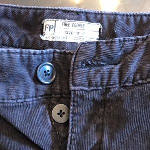 FREE PEOPLE 61855-16515125 Size W28 Gray Corduroy